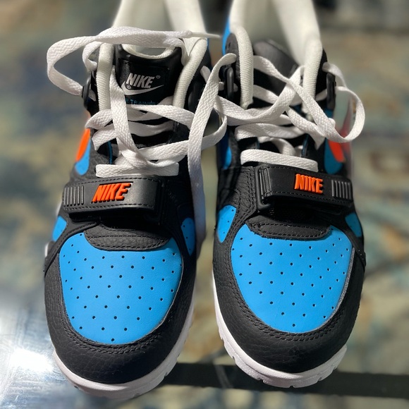 Nike Air Trainer 3 Black Total Orange Laser Blue - Picture 3 of 8